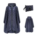 Poncho Women « Navy Dots »