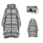 Poncho Women « Nordic Pattern »