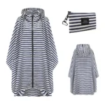 Poncho Women « Navy Stripes »