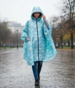 Poncho Women « Ice Geometry » - Image 2