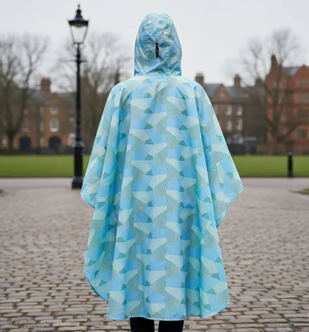 Poncho Women « Ice Geometry » - Image 3