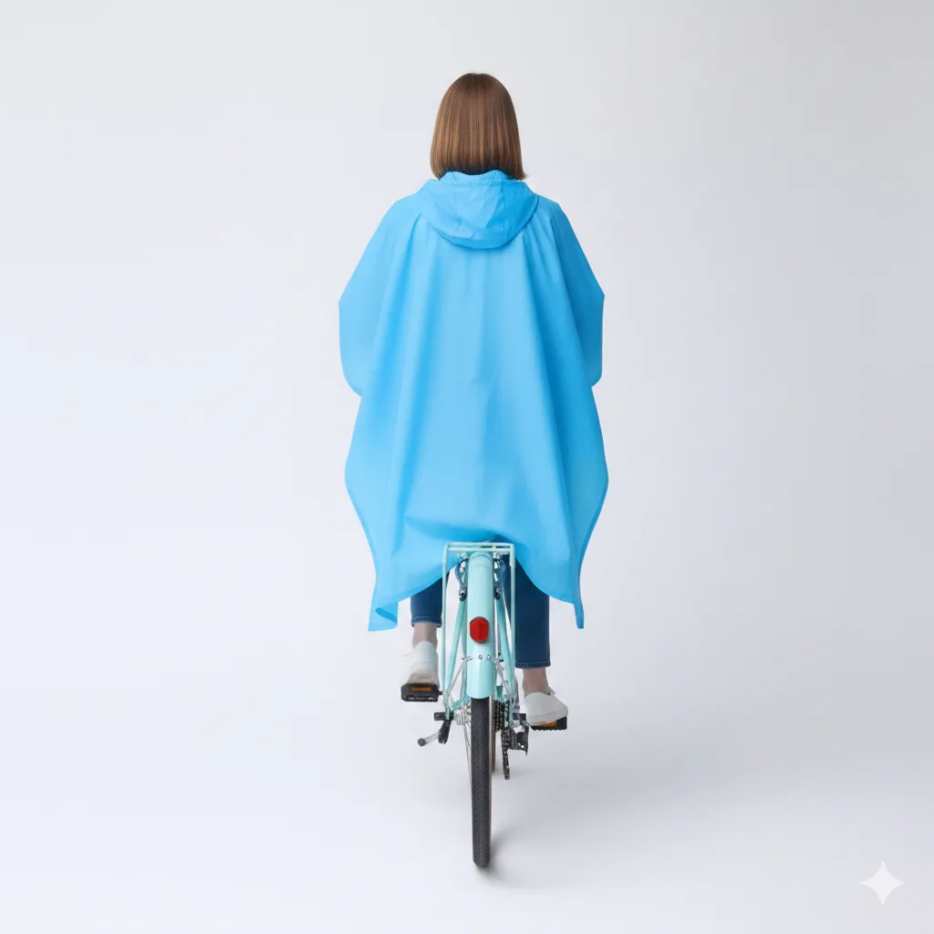 Bike Rain Poncho « Blue » - Image 3