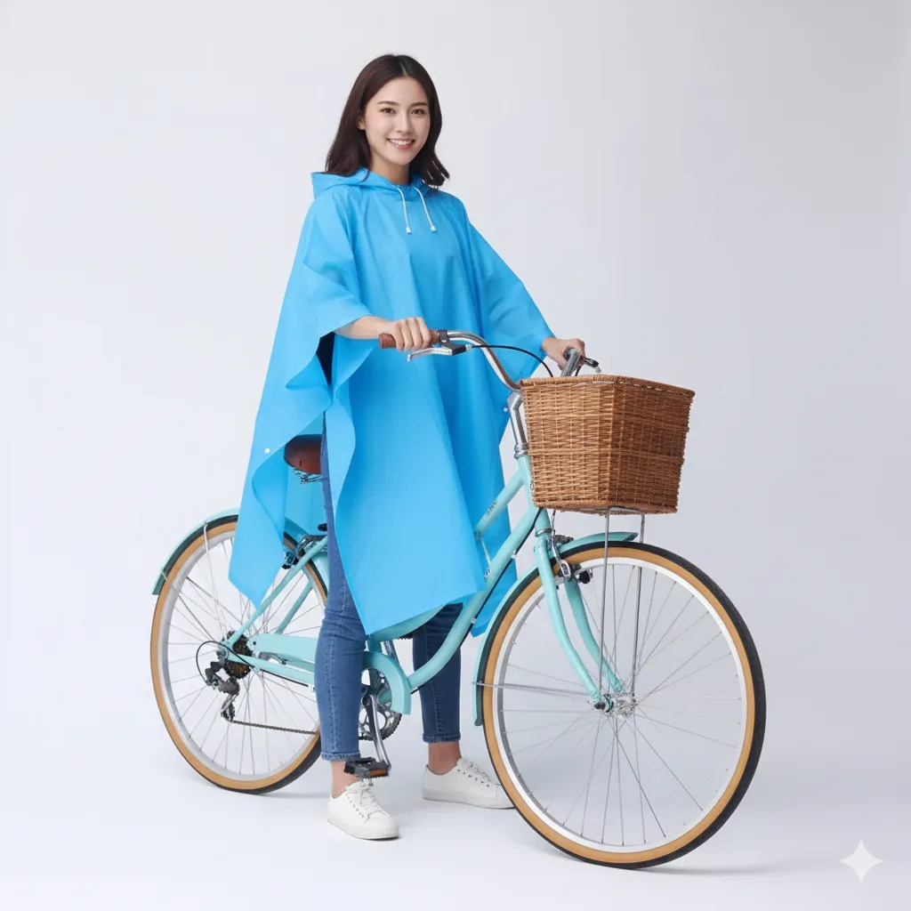 Bike Rain Poncho « Blue »