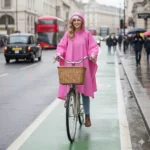 Bike Rain Poncho « Pink » - Image 5