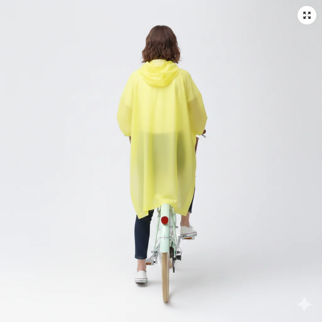 Bike Rain Poncho « Yellow » - Image 3