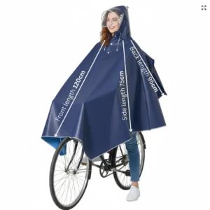 Poncho Rain « Bike Navy » | PonchoVibe UK