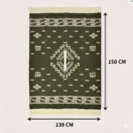 Poncho Mexican Verde Vivo Clint Eastwood Replica Authentic Handmade - Image 12