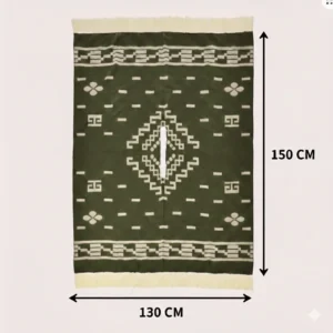 Poncho Mexican Verde Vivo Clint Eastwood Replica Authentic Handmade | PonchoVibe UK