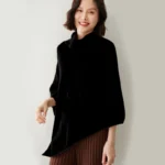 Poncho Cashmere « Black Luxe » - Image 3