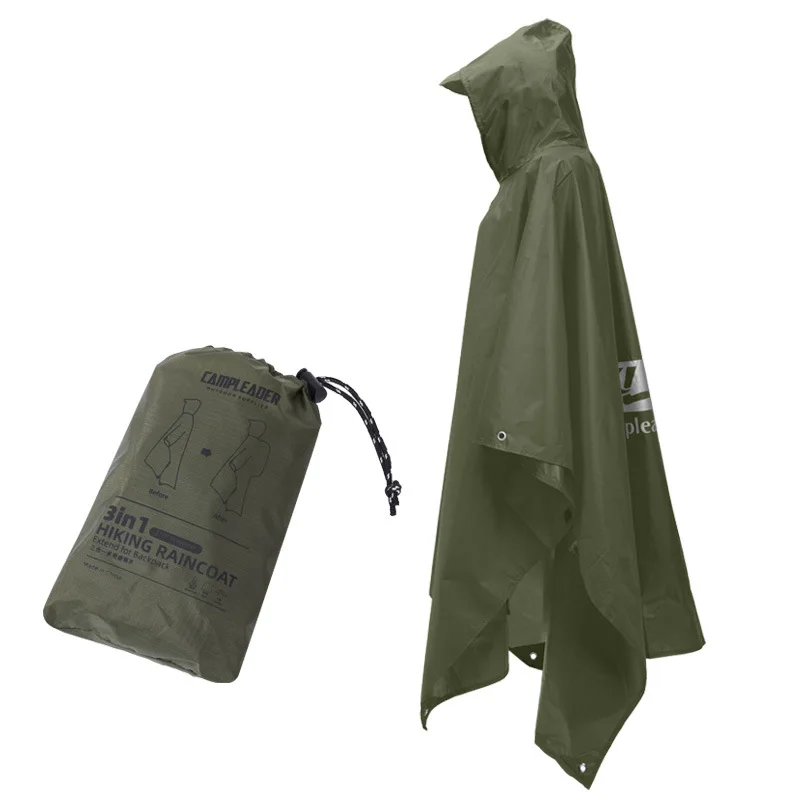 Poncho Festival « Army Green 3-in-1 »