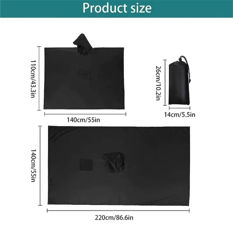 Poncho Rain « Military Green » - Image 5