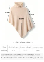 Poncho Cashmere « Camel Classic » - Image 5