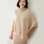 Poncho Cashmere « Camel Classic » - Image 2