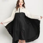 Poncho Women « Black Contrast »