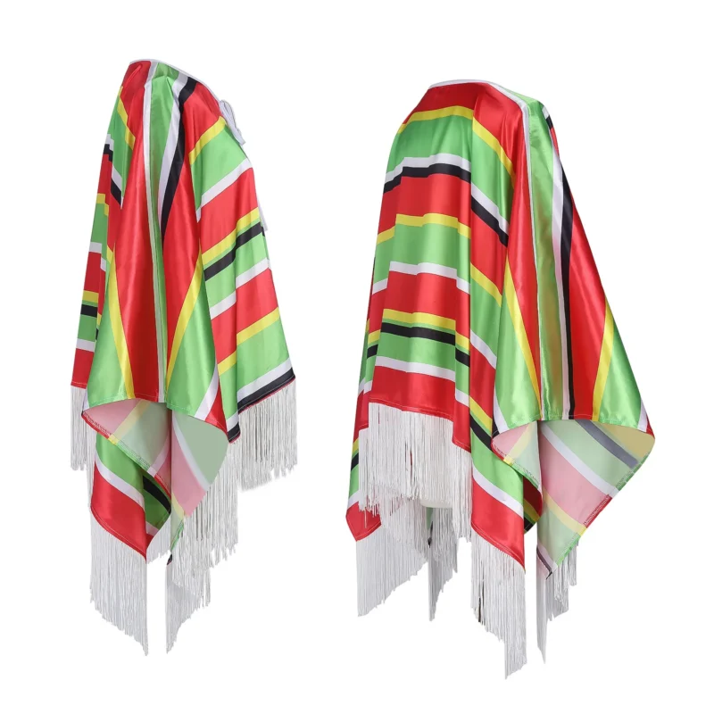 Poncho Mexican « Serape Fiesta + Sombrero » - Image 7