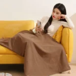 Poncho Heated « Brown Cozy »