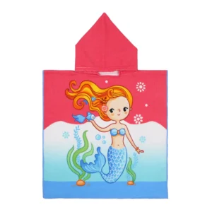 Poncho Towel Kids « Coral Mermaid »