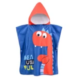 Poncho Towel Kids « Dino Red »