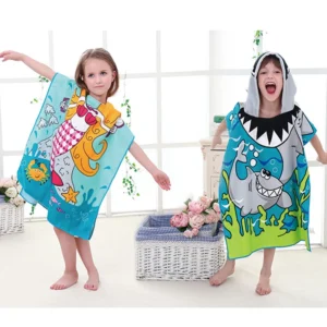 Poncho Towel Kids « Lovely Unicorn »