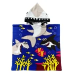 Poncho Towel Kids « Shark Reef »