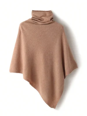 Poncho Cashmere « Camel Classic »