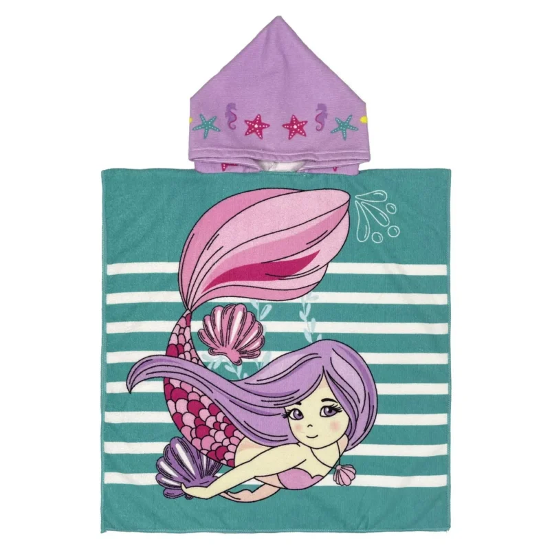Poncho Towel Kids « Mermaid Shell »