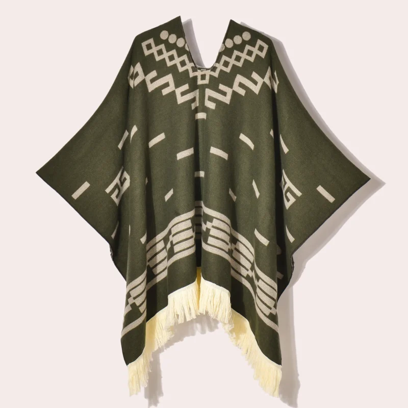 Poncho Mexican « Verde Vivo »