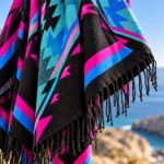 Men's Hooded Poncho – Neon Magenta - Image 4