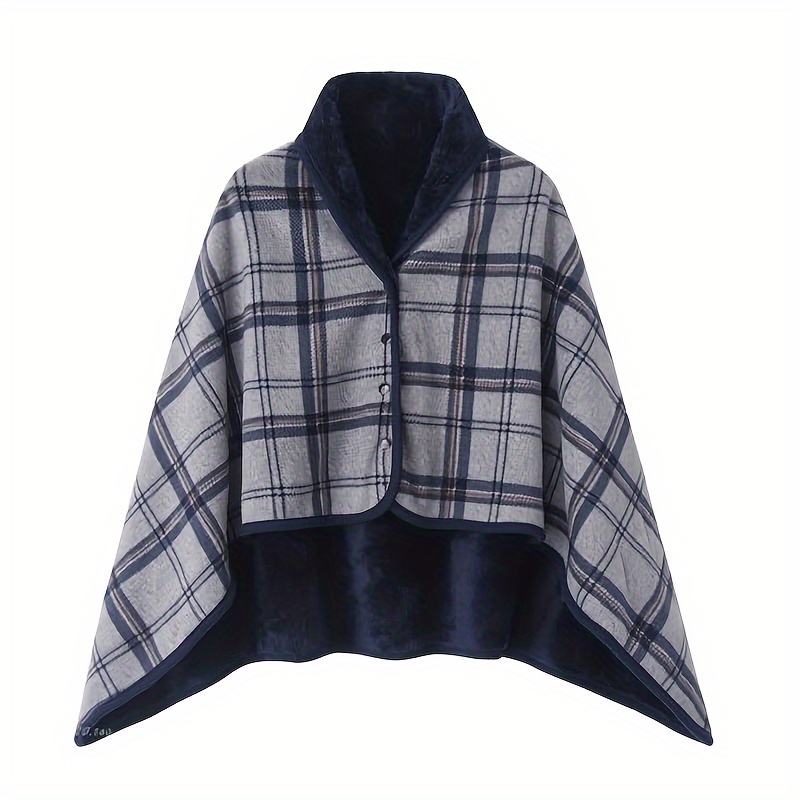 Poncho Women « Smoky Grey Plaid