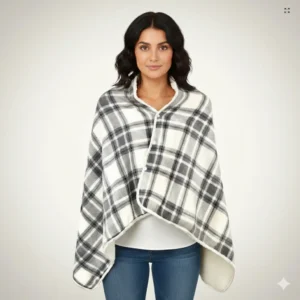 Heated Poncho “EliteHeat” – USB Wearable Heated Cape for Winter