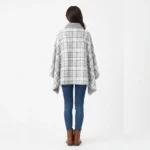 Poncho Women « Grey Plaid » - Image 3
