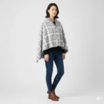 Poncho Women « Grey Plaid » - Image 5