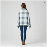 Poncho Women « Light Blue Plaid » - Image 5