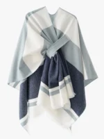 Poncho Women « Geometry Navy Blue »