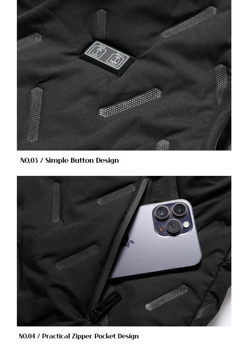 Heated Vest “UrbanHeat” – USB Heated Sleeveless Jacket for Cold Weather - Image 7