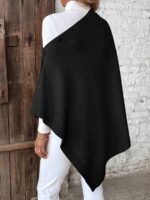 Women’s Button Cape Poncho | Elegant Winter Poncho UK - Image 4