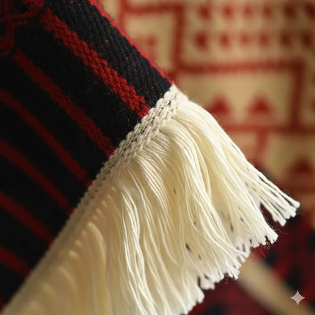 Poncho Mexican « Tribal Naranja » - Image 4