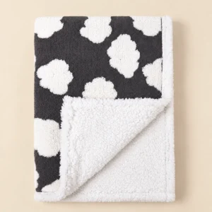 LittleNest baby fleece blanket — cloud