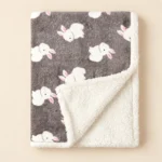 LittleNest baby fleece blanket — rabbit