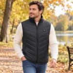 ThermaWear heated vest in black — commute