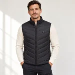 ThermaWear heated vest in black — m01 2 bk single sw front