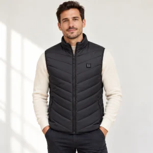 ThermaWear heated vest in black — m01 2 bk single sw front