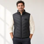 ThermaWear heated vest in black — m01 21 bk four sw front