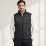 ThermaWear heated vest in black — m01 9 bk double sw front