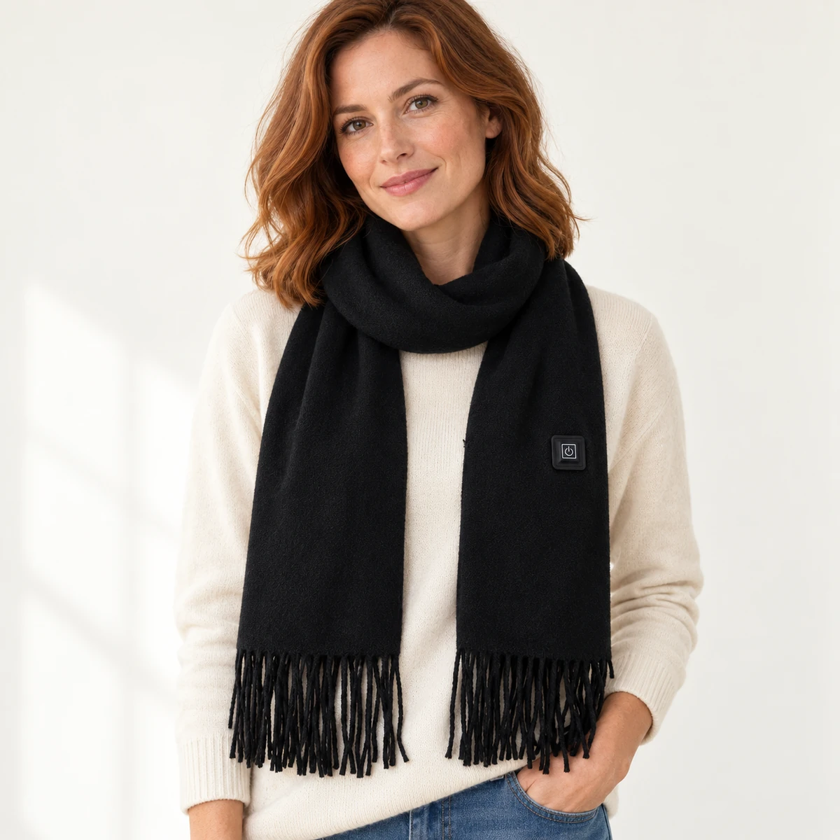 Heated Scarf “WarmWrap” – USB Heated Winter Scarf for Cold Days