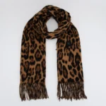 WarmWrap heated scarf in leopard — original colour