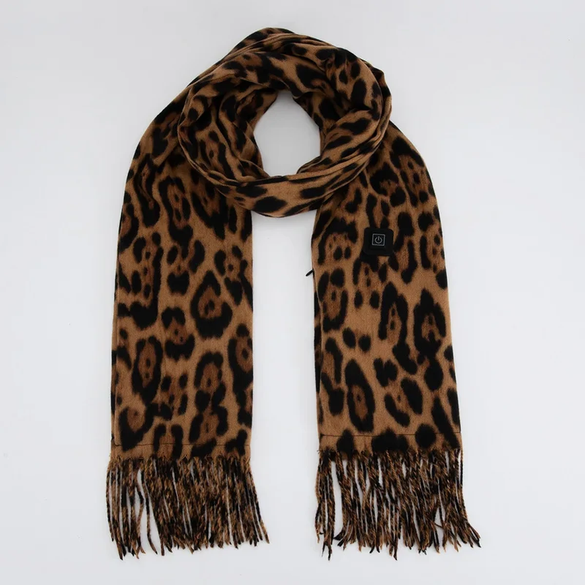 WarmWrap heated scarf in leopard — original colour