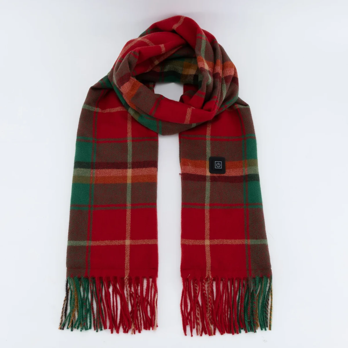 WarmWrap heated scarf in tartan — original colour