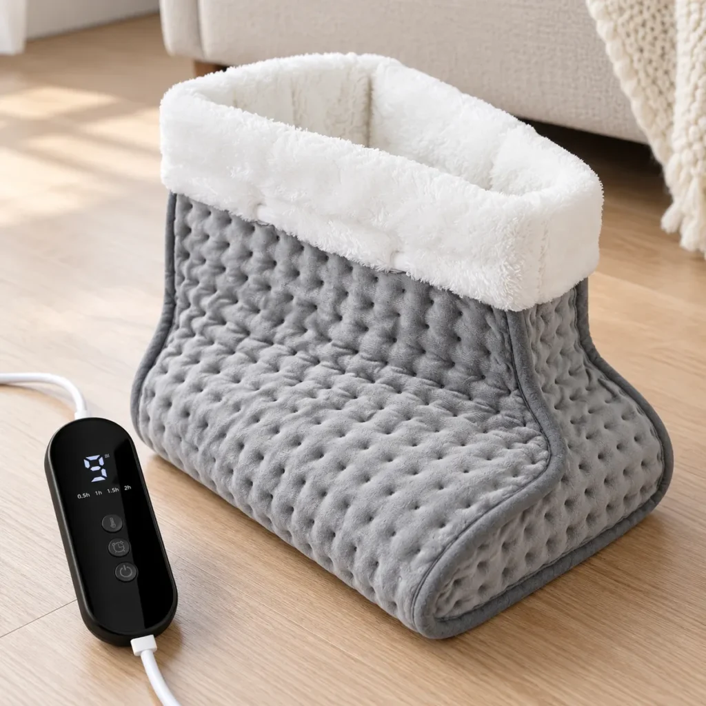 FootNest wired controller with heat, timer and power buttons