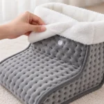 FootNest removable white plush liner and press-stud fastening